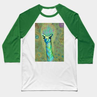 Colorful Llama Baseball T-Shirt